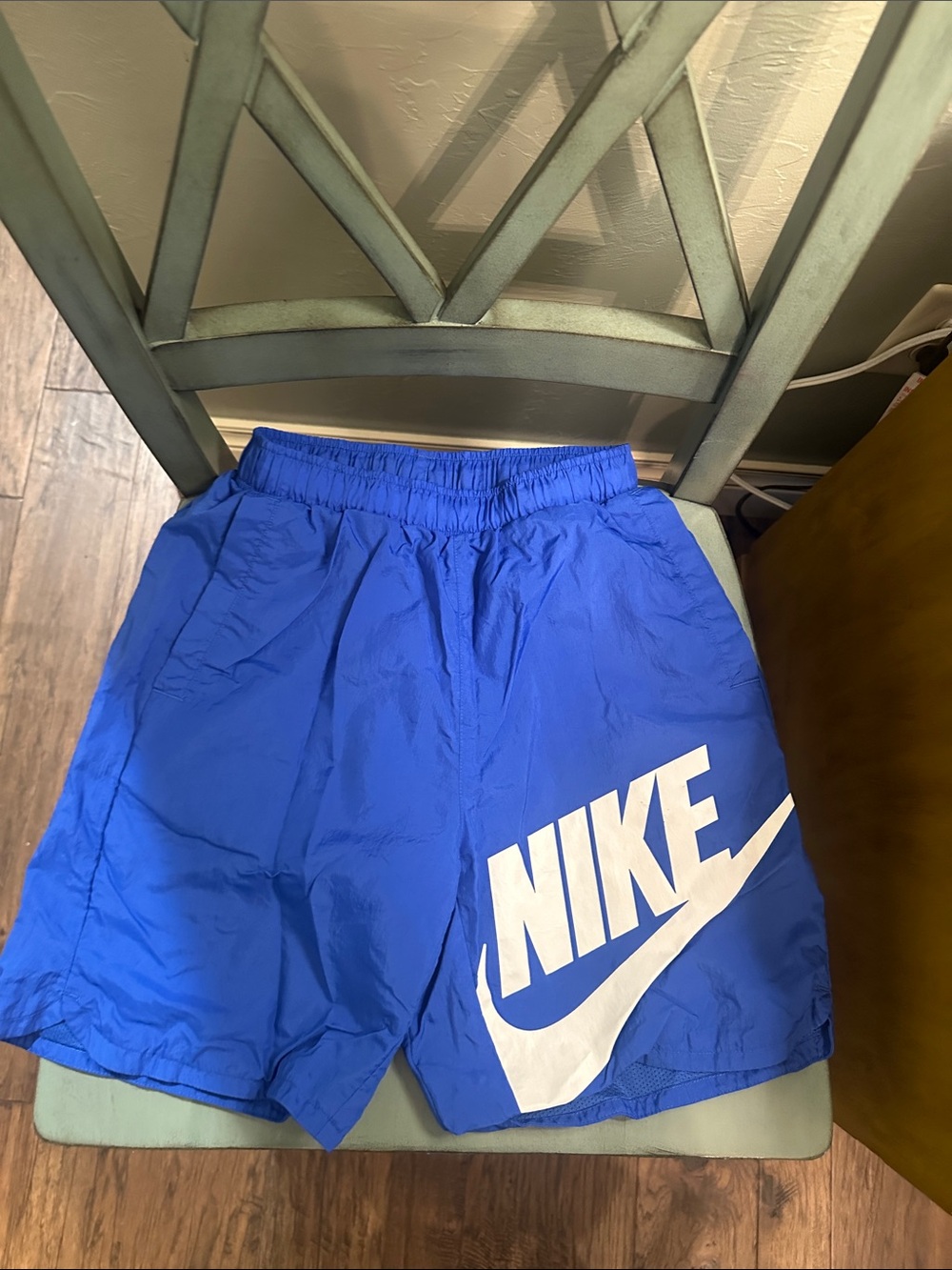 Nike Royal Blue Shorts with White Logo